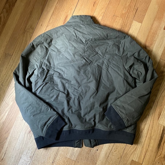 Banana Republic Men’s L Olive Green Harrington Bomber Jacket - Picture 8 of 8